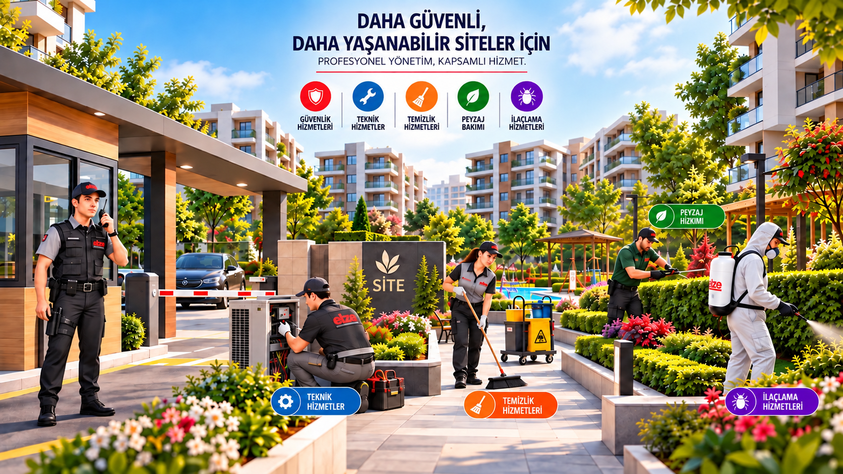 Site ve Apartman Yönetimi sayfasındaki Üst görsel bölümüne ait görsel